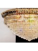 Chandelier in transparent crystal 9 lights gold Voltolina New Orleans