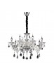 Crystal and glass chandelier 8 lights Colossal ivory