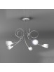 Modern chandelier 5 lights with tpl glasses 1011-pl5ht