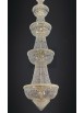 Lampadario in cristallo classico 29 luci oro Voltolina Osaka Impero