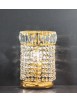 Classic crystal table lamp 1 gold lights Voltolina Rome
