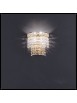 Classic crystal sconce 2 lights gold Voltolina Settat