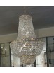 Chandelier in 7-light gold classic crystal Voltolina Settat Impero