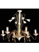 Classic chandelier in wrought iron 6 lights BGA 1428