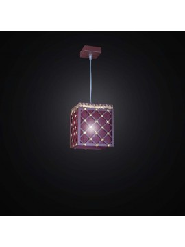 Contemporary wrought iron chandelier 1 light BGA 2552 / P