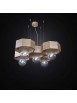 Contemporary wooden chandelier 5 lights BGA 2547/5