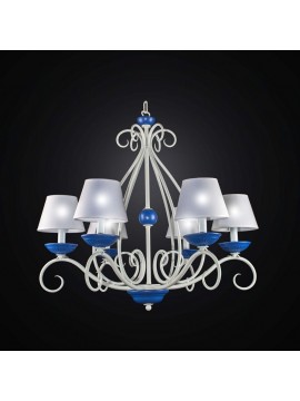 Contemporary chandelier in wrought iron 6 lights BGA 2546/6