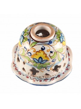 Lumetto rustico in ceramica siciliana 1 luce Nadia